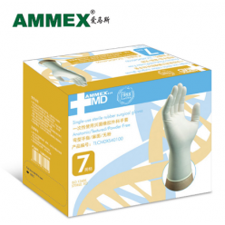 AMMEX灭菌橡胶外科手套 无粉